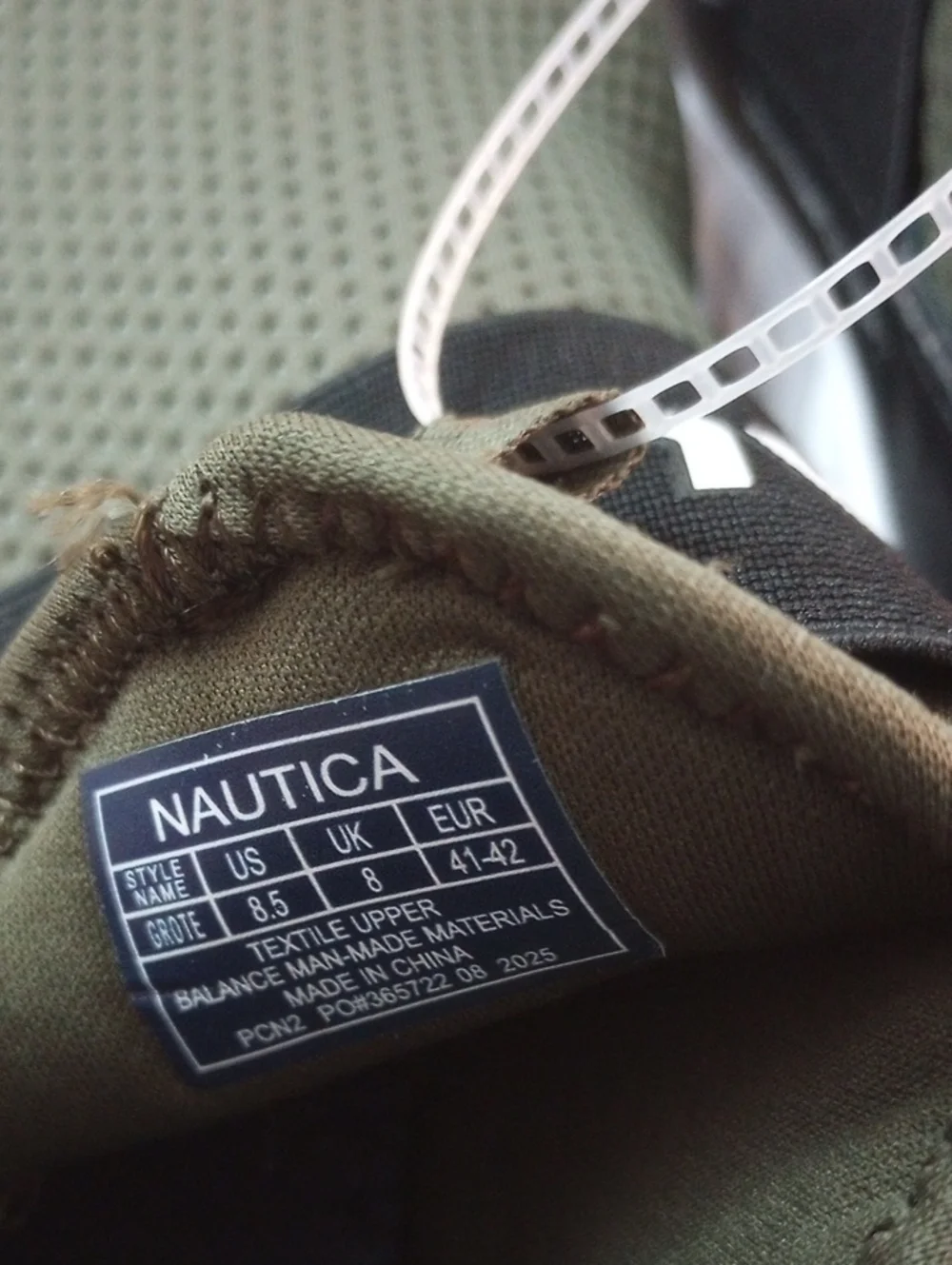 Nautica Grote Olive Green Black Slip-On Sneakers Men Size 8.5